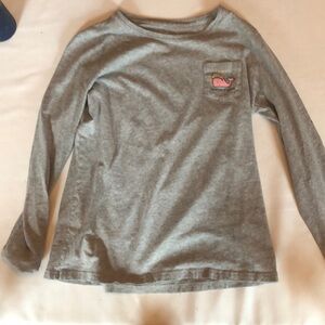 Grey vineyard vines long sleeve shirt